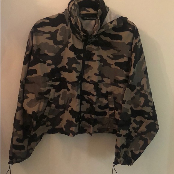 zara cropped camo jacket